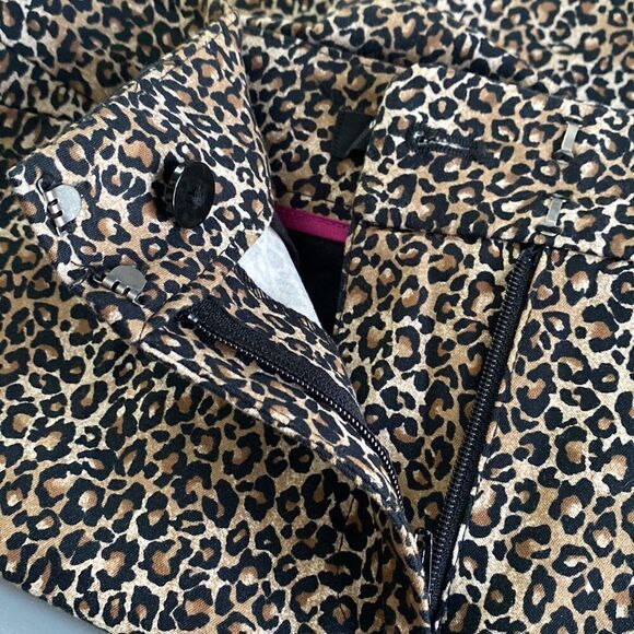 Whbm animal Print Slim Ankle Pants Size 4R - Picture 10 of 12